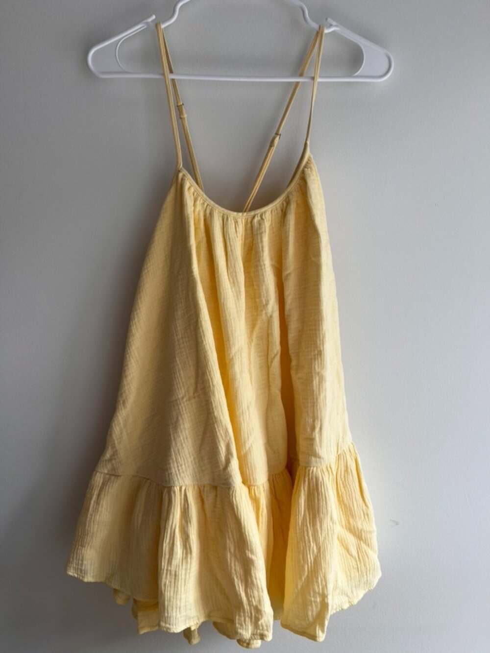 butter yellow sundress mini